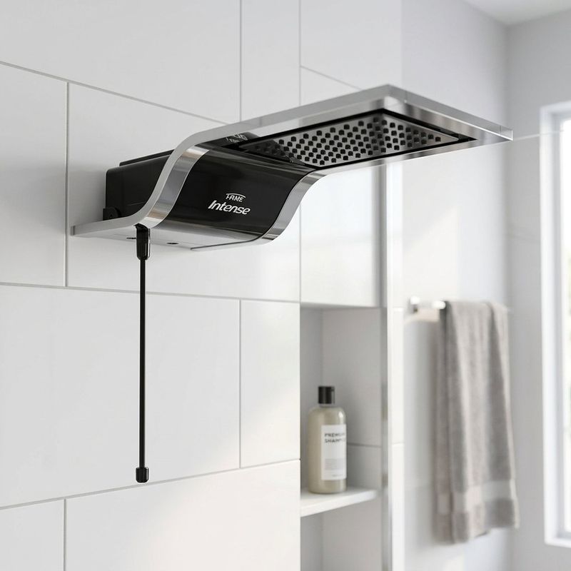 Calentador de Ducha Eléctrico Intense Multitemperatura Color Negro