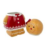 Galletero Navideño Decorativo Niña de Jengibre con Tapa 1400 ml