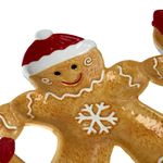 Boquitero Navideño con 3 Divisiones de Galletas de Jengibre