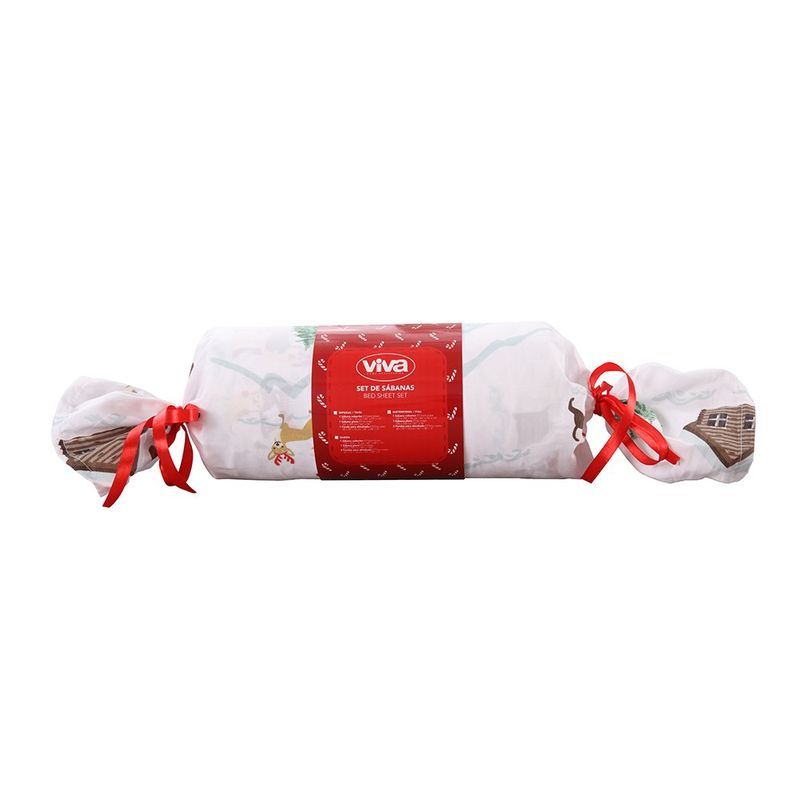 Set de Sábanas Navideñas Imperial Presentación Surtida