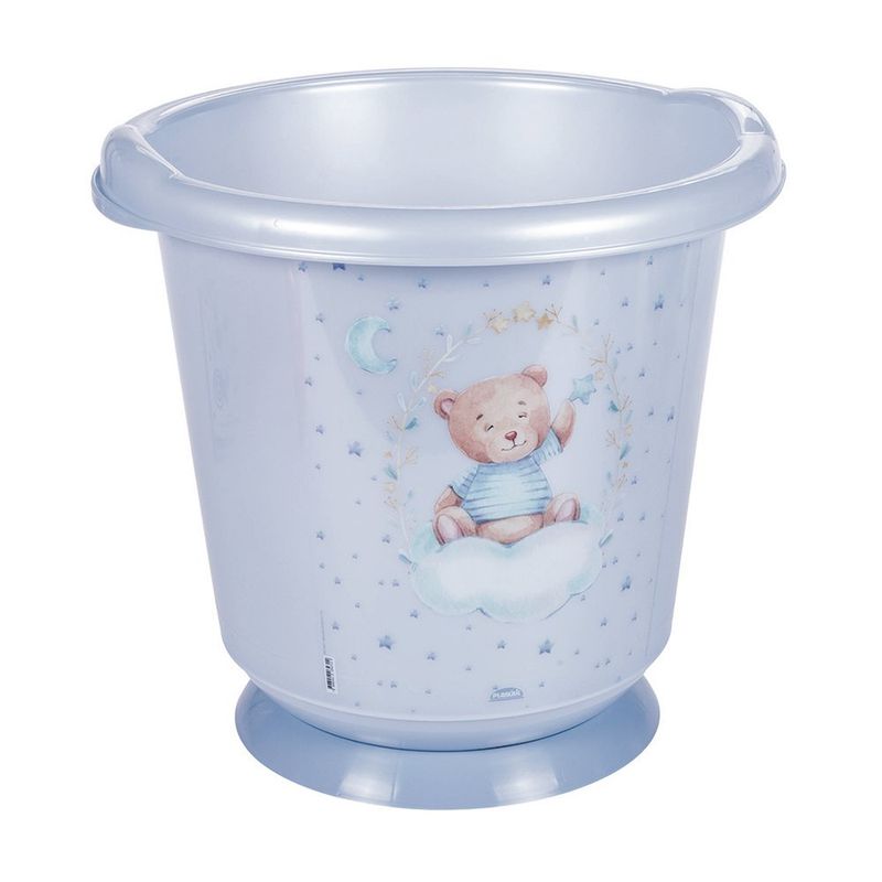 Bañera para Bebé Tipo Ofuro con Diseño Oso de 35 X 33.7 cm Color Azul