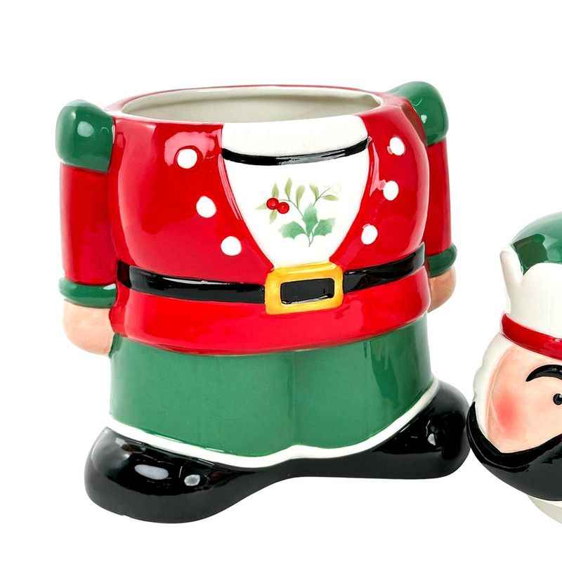Galletero Decorativo Cascanueces Navideño con Tapa 1500 ml