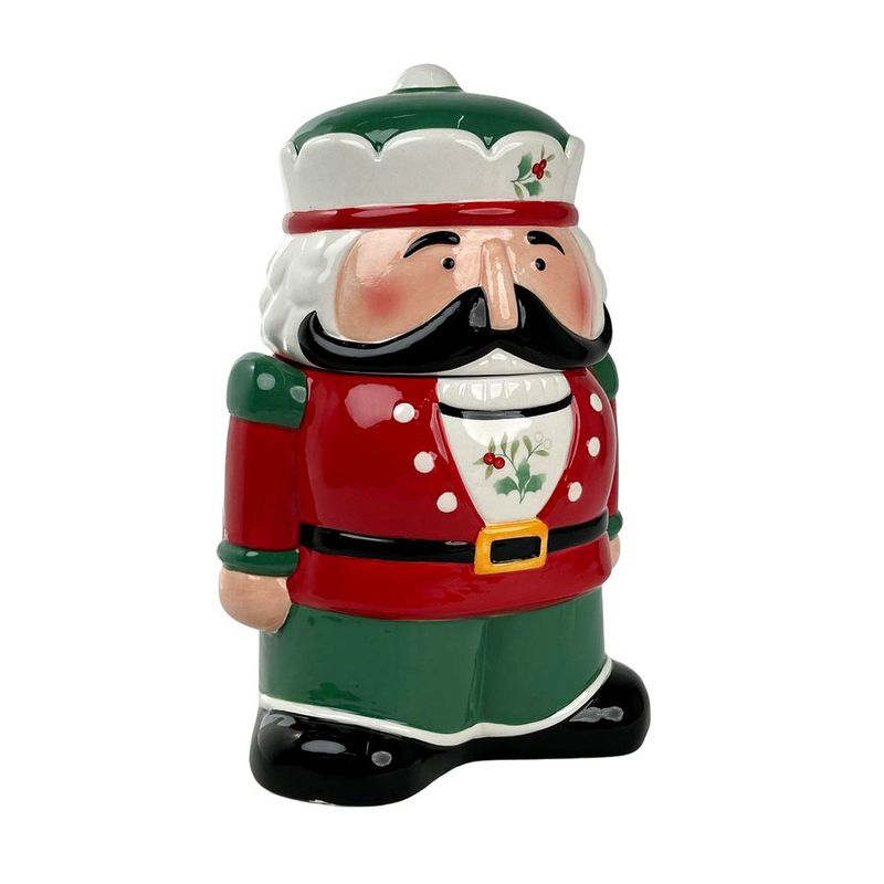 Galletero Decorativo Cascanueces Navideño con Tapa 1500 ml