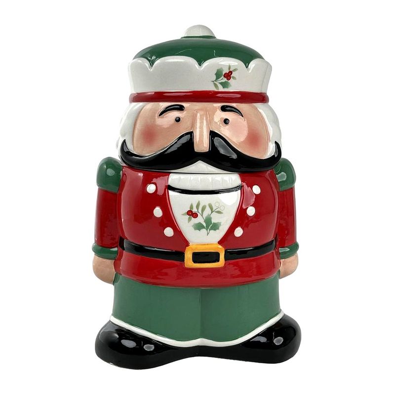 Galletero Decorativo Cascanueces Navideño con Tapa 1500 ml