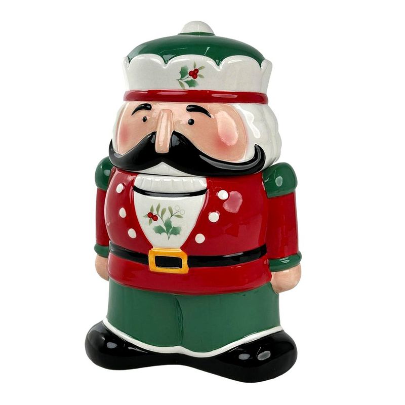 Galletero Decorativo Cascanueces Navideño con Tapa 1500 ml