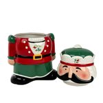 Galletero Decorativo Cascanueces Navideño con Tapa 1500 ml