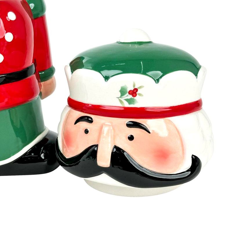 Galletero Decorativo Cascanueces Navideño con Tapa 1500 ml