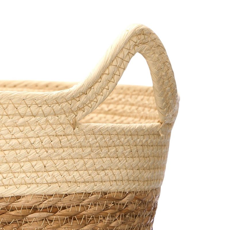 Set de 3 Canastas Redondas 29 cm Color Café Natural