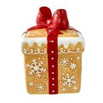 Galletero Decorativo Regalo de Jengibre Navideño con Tapa 1650 ml
