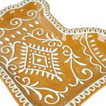 Bandeja Decorativa Bota de Jengibre Navideña Beige