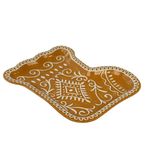 Bandeja Decorativa Bota de Jengibre Navideña Beige