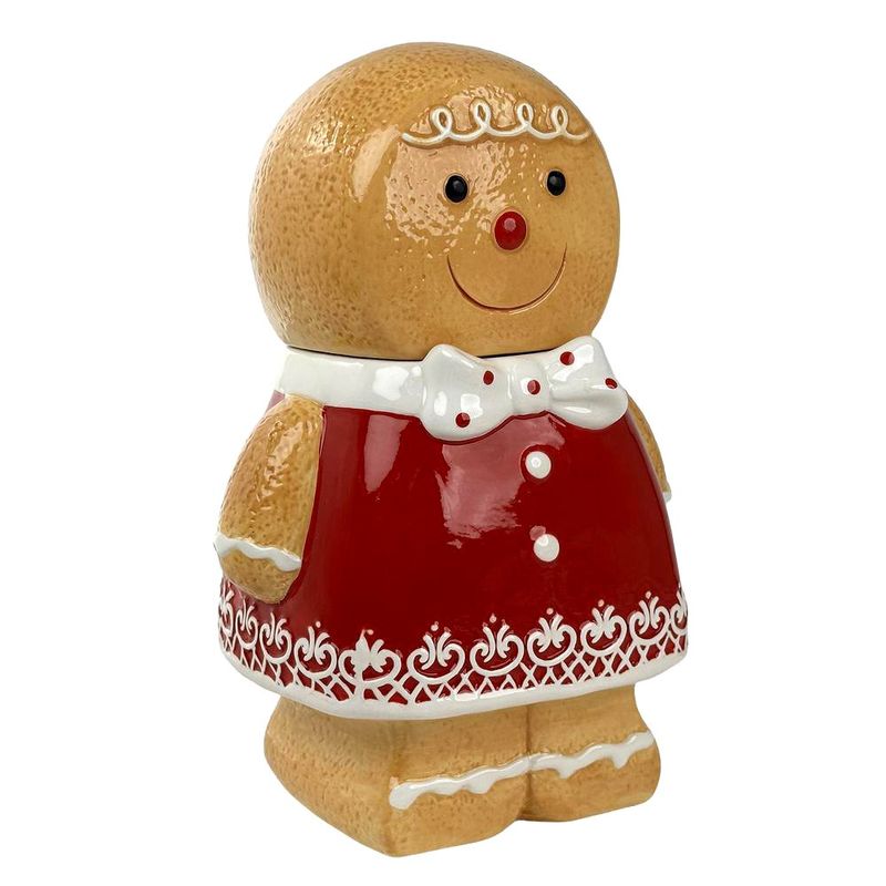 Galletero Navideño Decorativo Niño de Jengibre con Tapa 1400 ml