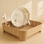 Escurridor para Platos Trium 40 x 31 x 12 cm de Plástico Color Beige