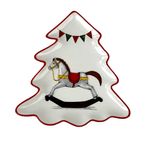 Bandeja Decorativa Árbol de Navidad con Caballito Balancín