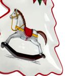 Bandeja Decorativa Árbol de Navidad con Caballito Balancín