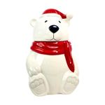 Galletero Navideño Decorativo Oso Polar con Tapa 1870 ml