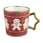 Set de 2 Tazas Navideñas con Diseño de Galleta de Jengibre 13.5 Oz - Presentación Surtida