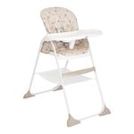 Silla de Comer Mimzy Snacker Cosmo Tan con Bandeja y Plegado Compacto