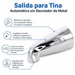 Salida para Tina Automática sin Desviador de Metal