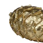 Piña Decorativa Dorada para Centro de Mesa