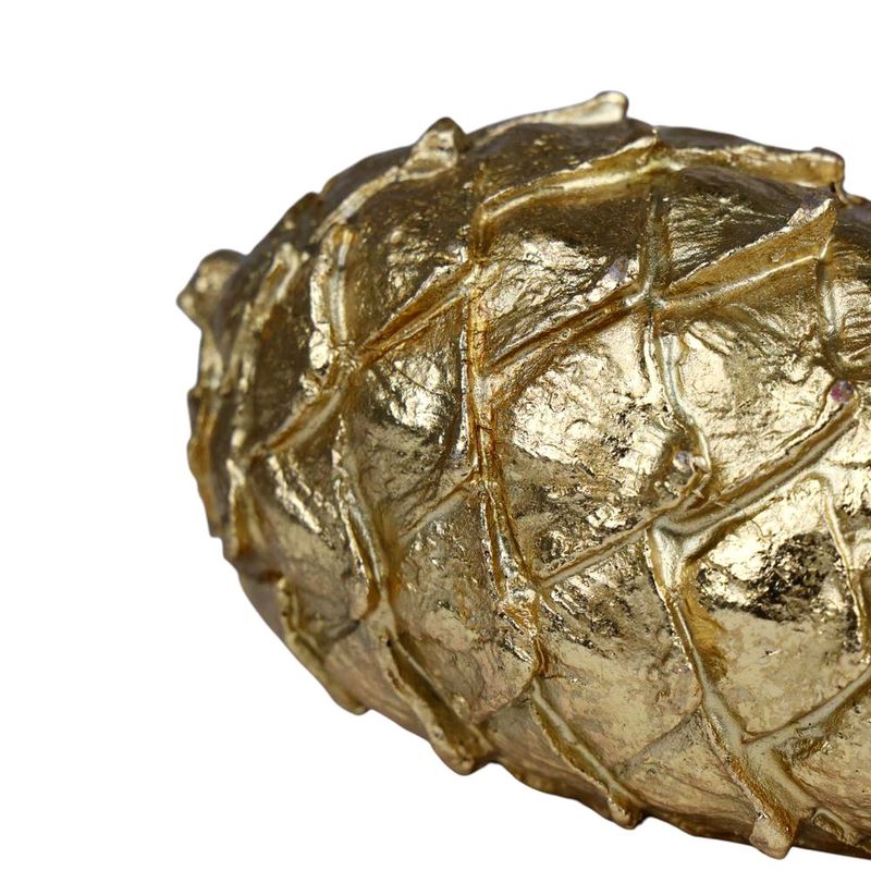 Piña Decorativa Dorada para Centro de Mesa