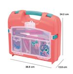 Caja Plástica para Accesorios Color Rosado