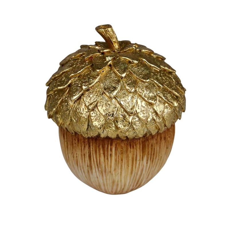 Bellota Decorativa Dorada para Centro de Mesa 13.5 cm