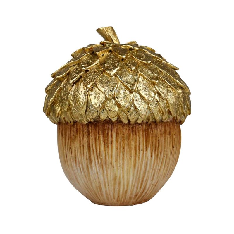 Bellota Decorativa Dorada para Centro de Mesa 13.5 cm