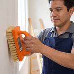 Cepillo de cerdas Natural para Aplicar y limpiar pintura