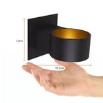 Lámpara de Pared Arbotante LED de 5.5 W en Color Negro