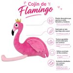 Cojín Diseño Flamingo Color Rosado