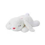 Cojín de Conejito Blanco con Throw Navideño Diseño Festivo