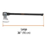 Hacha Media Labor de 4 1/2 Libras con Mango de Fibra de Vidrio 36 Plg