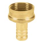 Conector Sencillo de Latón para Manguera 1/2 Plg Hembra con Sello Antifugas