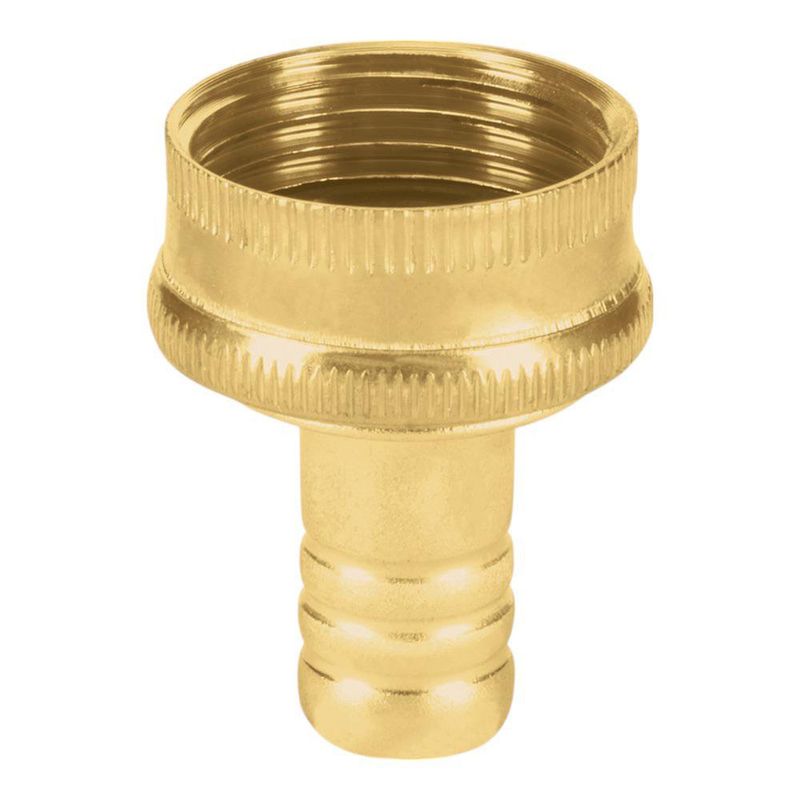 Conector Sencillo de Latón para Manguera 1/2 Plg Hembra con Sello Antifugas