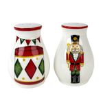 Set de Salero y Pimentero Navideño con Diseño de Cascanueces