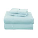 Set de Sábanas King de 4 Piezas de Poliéster - Colores Surtidos