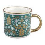 Set de 2 Tazas Navideñas con Diseño de Árboles 13.5 Oz