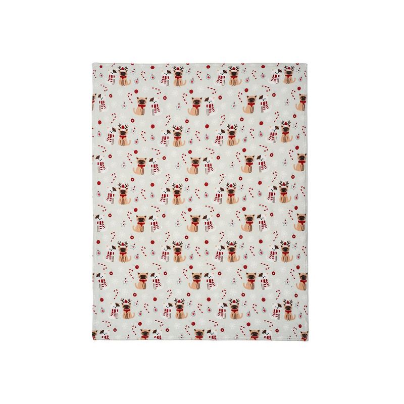 Cojín de Gatito con Throw Navideño Diseño Festivo