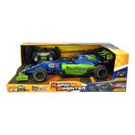 Carro a Control Remoto Fórmula 1 con Luces y Humo de 43.8 X 22 Cm Color Azul