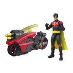 Figura de Acción Robin con Motocicleta Lanzadora de Proyectiles de 6.5 Plg