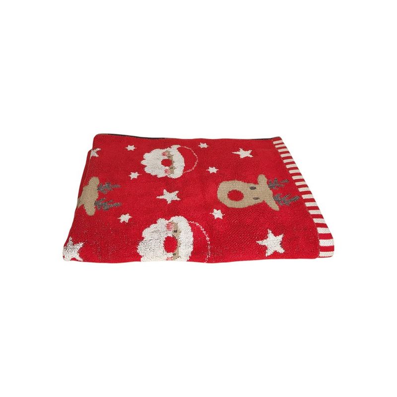 Toalla de Manos Navideña Diseño Papá Noel Roja