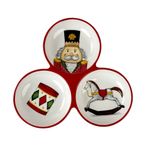 Boquitero Navideño de 3 Divisiones con Diseño de Cascanueces