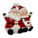 Galletero Navideño Santa Claus y Sra. Claus
