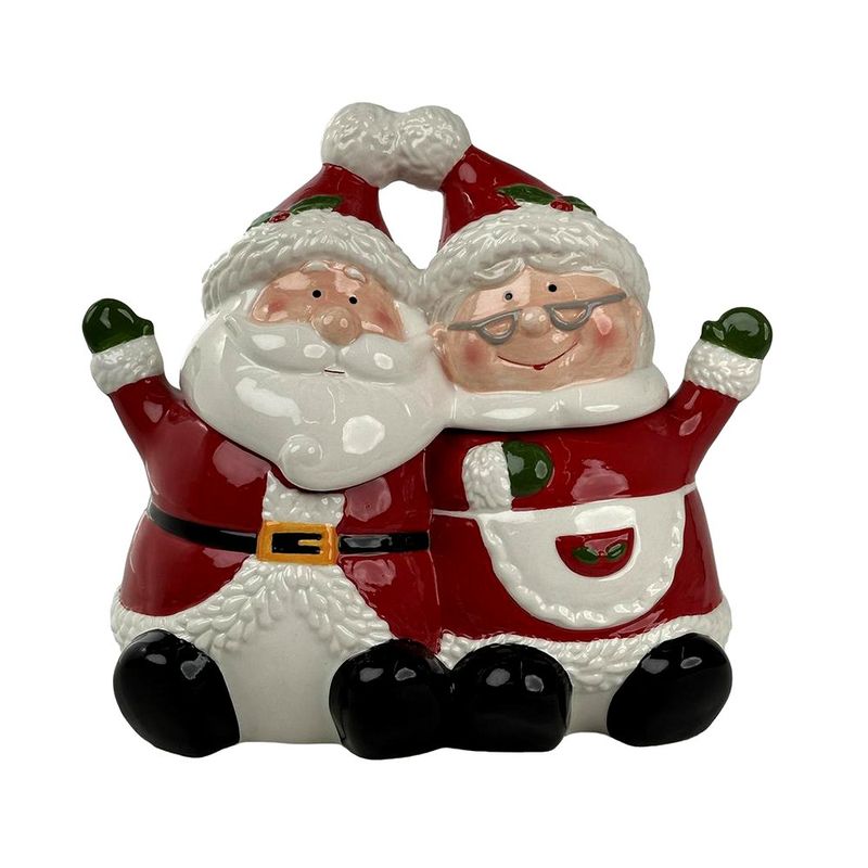 Galletero Navideño Santa Claus y Sra. Claus