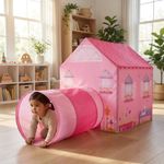 Casita Infantil con Túnel para Niñas Color Rosado