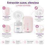 Extractor de Leche Eléctrico Individual SCF395 Natural Motion con Motor Rosado