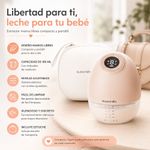 Extractor de Leche Manos Libres Mothering de 180 mL con Pantalla LED