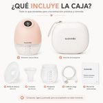 Extractor de Leche Manos Libres Mothering de 180 mL con Pantalla LED