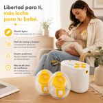 Extractor de Leche Eléctrico Doble Pump In Style Manos Libres con Vasos de 2.7 oz